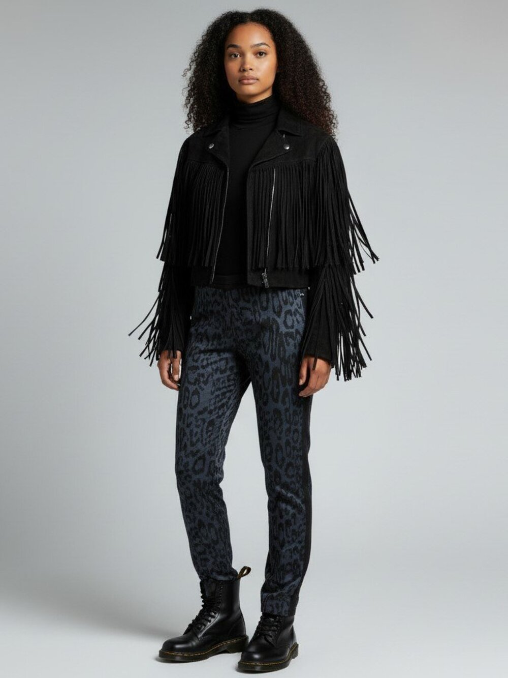 Rebecca Taylor animal print tuxedo pants size 0